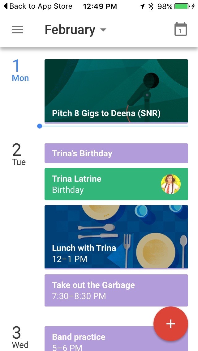 Shared calendar app for iphone and android