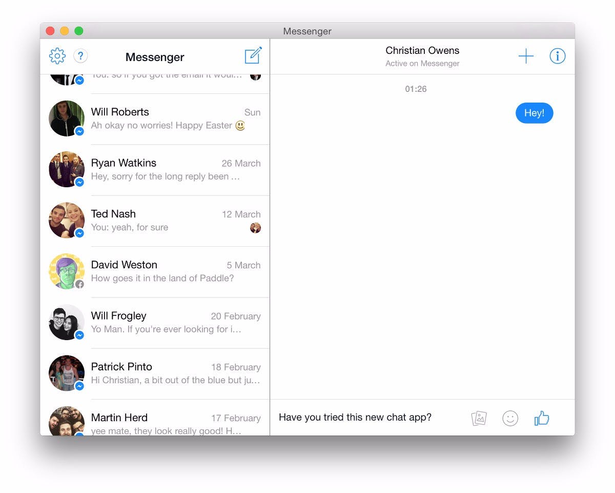 Facebook Messenger App For Mac Os X